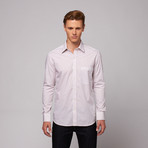 Mumbai Button Up Shirt // Pink + White Stripe (US: 15R)