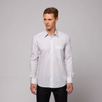 Mumbai Button Up Shirt // White + Blue Stripe (US: 16.5R)