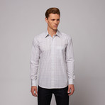 Mumbai Button Up Shirt // White + Blue Check (US: 17.5R)