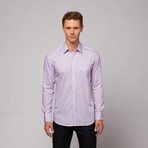 Jaipur Button Up Shirt // Blue + Coral Stripe (US: 16.5R)