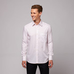 Slano Button Up Shirt // White + Pink Microcheck (US: 15R)