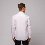 Slano Button Up Shirt // White + Pink Microcheck (US: 15R)