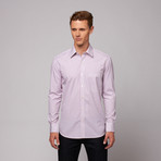 Venice Button Up Shirt // Purple Bengal Stripe (US: 16.5R)