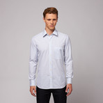 Venice Button Up Shirt // Sky Blue Bengal Stripe (US: 17.5R)