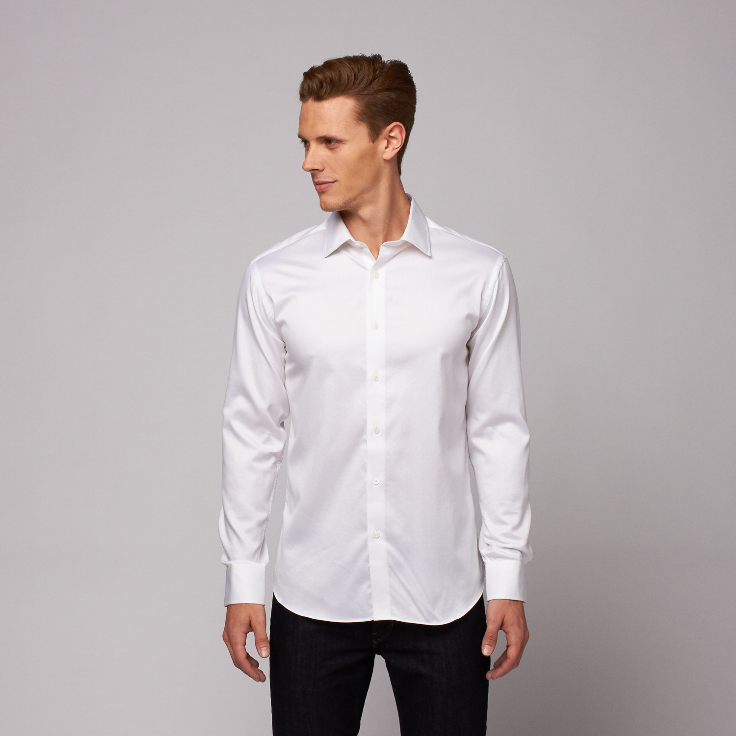 Maharaja Twill Button Up Shirt // White (US: 16R) - Collar Tales ...