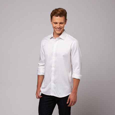 Maharaja Twill Button Up Shirt // White (US: 15R)