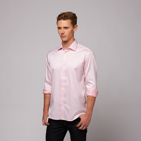 Maharaja Twill Button Up Shirt // Pink (US: 15R)