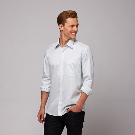 Nicosia Button Up Shirt // Mint Dobby Check (US: 15R)