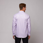 New Cardiff Button Up Shirt // Purple Herringbone (US: 16.5R)