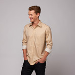 New Cardiff Button Up Shirt // Fawn Tic Weave (US: 15R)