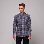 Anzano Button Down Shirt // Blue Plaid (US: 16.5R)