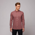 Anzano Button Down Shirt // Red Plaid (US: 15.75R)