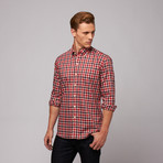 Anzano Button Down Shirt // Red Plaid (US: 15.75R)