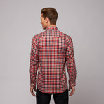 Anzano Button Down Shirt // Red Plaid (US: 15.75R)