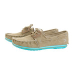 Riva Moccasin // Beige + Seagreen (US: 9)