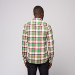 OxyMoron // Joyful Sadness Plaid Long-Sleeve Shirt // Green Multi (2XL)