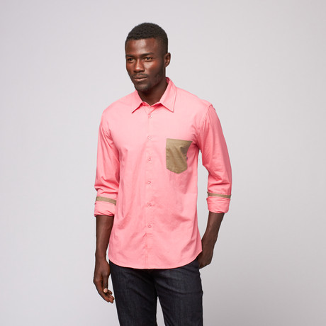 OxyMoron // Calculated Error Long-Sleeve Shirt // Pink (S)