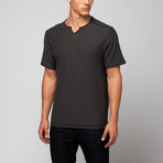 Slub V-Notch Tee // Charcoal (M)