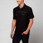 Polo + Zipper Chest Pockets // Black (XL)