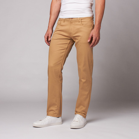 5 Pocket Stretch Skinny Jean // Khaki (38WX32L)