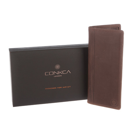 Hamilton Tall Breast Wallet // Conker Brown