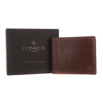 Benedict Bi-Fold Wallet // Conker Brown