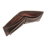 Benedict Leather Bi-Fold Wallet // Brown