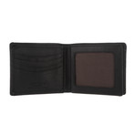 Benedict Leather Bi-Fold Wallet // Oxford Black