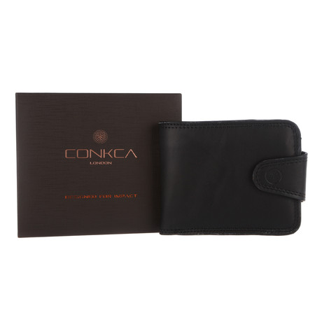 Art Leather Bi-Fold Wallet // Oxford Black