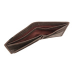 Rufus Leather Bi-Fold Wallet // Hunter Brown