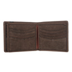 Rufus Leather Bi-Fold Wallet // Hunter Brown