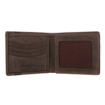 Rufus Leather Bi-Fold Wallet // Hunter Brown