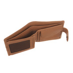 Oscar Leather Tri-Fold Wallet // Chestnut