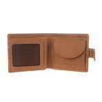 Oscar Leather Tri-Fold Wallet // Chestnut