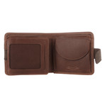 Evan Tri-Fold Wallet // Conker Brown