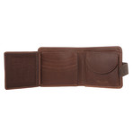 Evan Tri-Fold Wallet // Conker Brown