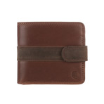 Evan Tri-Fold Wallet // Conker Brown