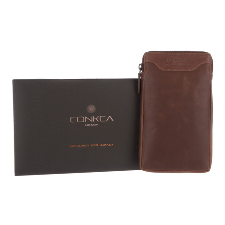 Shield Leather Multi-Purpose Case // Conker Brown