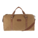 Cassius Leather Holdall // Bark Brown