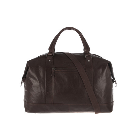 Monty Leather Holdall // Dark Brown