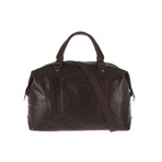 Monty Leather Holdall // Dark Brown