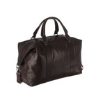 Monty Leather Holdall // Dark Brown