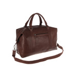 Monty Leather Holdall // Conker Brown