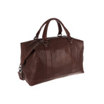 Monty Leather Holdall // Conker Brown