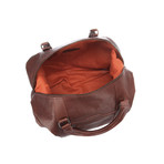 Monty Leather Holdall // Conker Brown