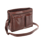 Midhurst Leather Satchel // Conker Brown