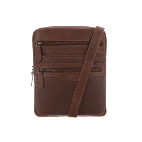 Bader Leather Despatch Bag // Conker Brown