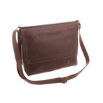 Postie Natural Veg-Tanned Leather Satchel // Conker Brown