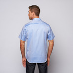 Short Sleeve Button-Up // Blue (US: 16.5R)