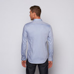 Slim Fit Button-Up // Blue Thin Stripe (US: 15R)